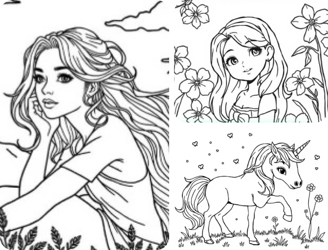 Coloring Page Generator