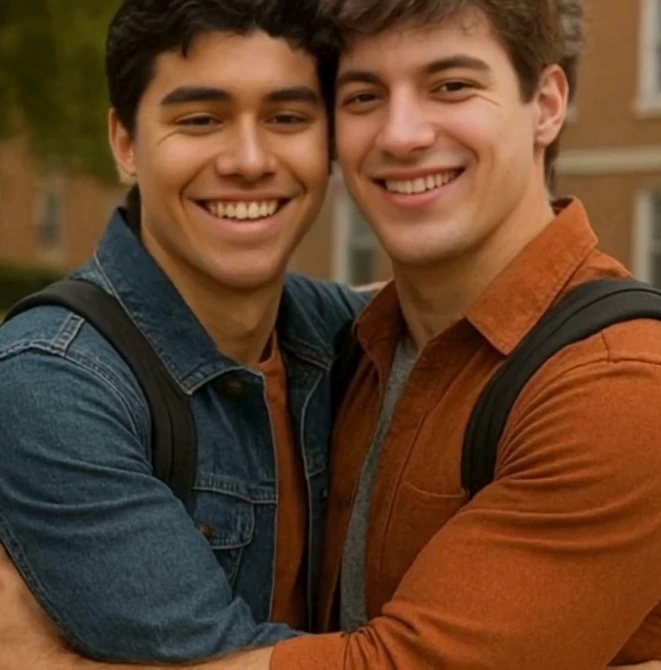 cheek kiss poster image